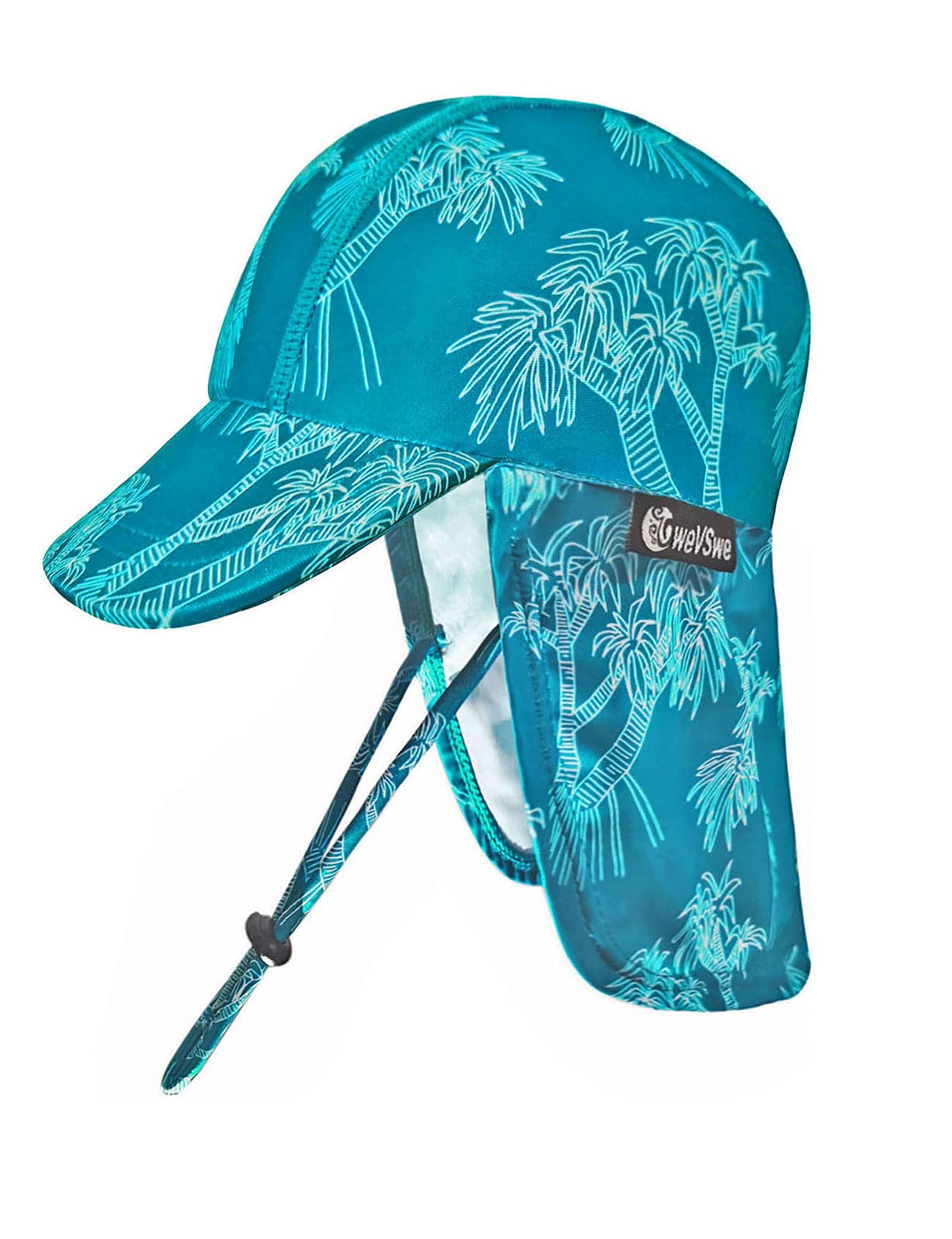 FURTALK Zonnehoed voor baby's en peuters, UPF 50 uv-bescherming, voor meisjes en jongens, zomerpet met verstelbare kinriem en halsdoek, grijs, 6-24 Maanden