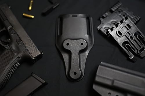 Miniatura 9 de UBL de paseo mediobajo, adaptador universal para cinturón para fundas de patrón de 3 agujeros, paseo medio, ranura de cinturón de 2 pulgadas de