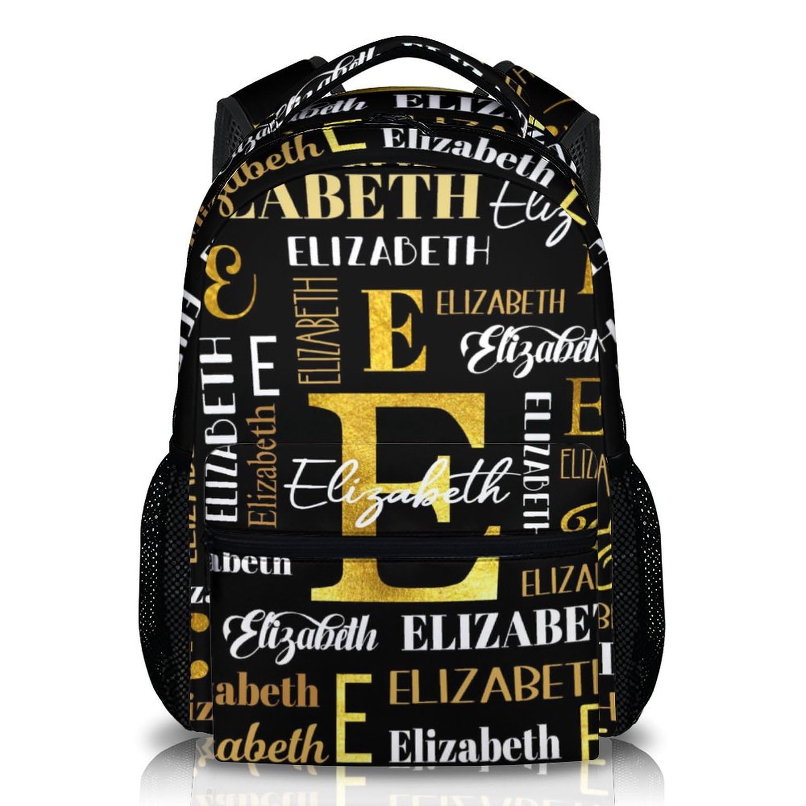 Homexzdiy Kids School Backpack for Boys Girls, Custom Name Back to School Backpacks, Personalized Schoolbag for Primary Elementary, 17 Inch Casual