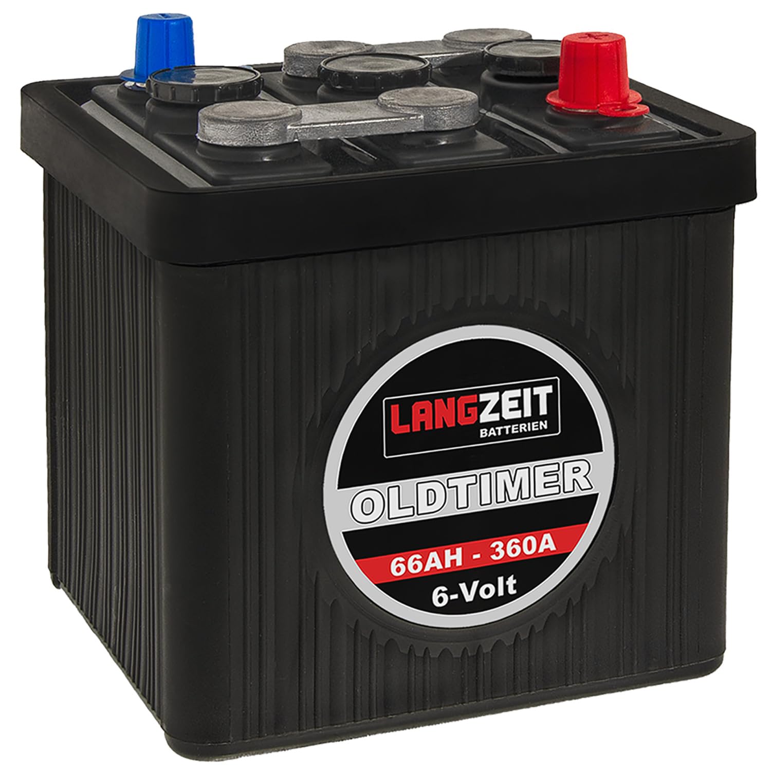 LANGZEIT batterie 6V voiture ancienne 66Ah 6 volts auto démarrage 06611