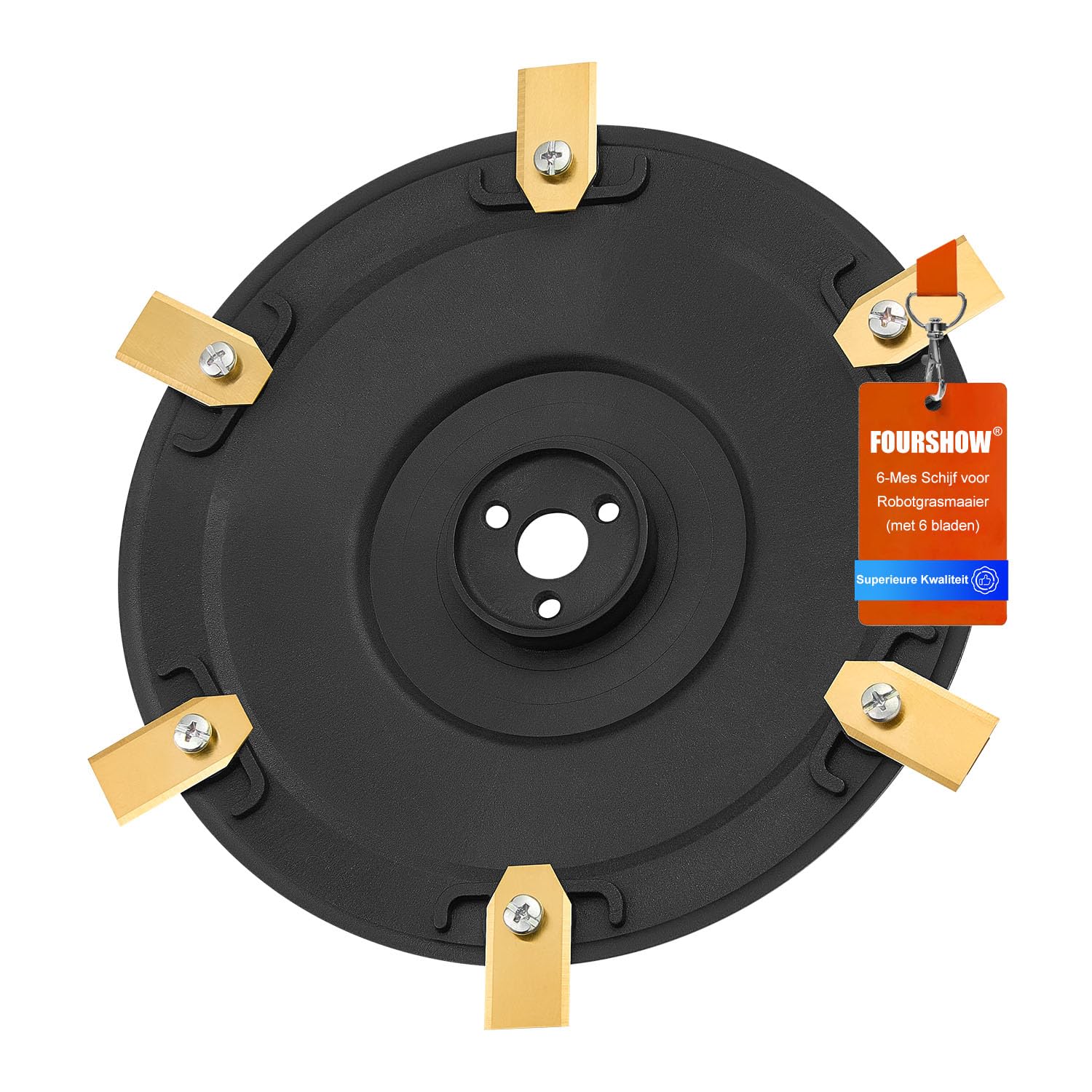 FourShow 【Lame più efficienti】 Piatti di Lame per Robot Tosaerba - 6 Lame di Ricambio compatibili per Husqvarna G2 Automower 210C, 220AC, 230ACX, compatibili con Gardena R160