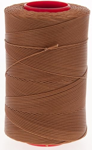 Hilo de cera de tigre de Havanna Cigar 25 de 0.031 in para coser a mano. Longitud de 82.0 - 1,640.4 ft (carrete de los 1,640.4 ft)