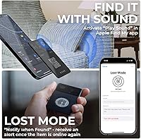 Vista 9 de Rolling Square Rastreador de billetera Aircard - Buscador de billetera Bluetooth Find My Network compatible con tarjeta de visita NFC/QR Code - 0.09