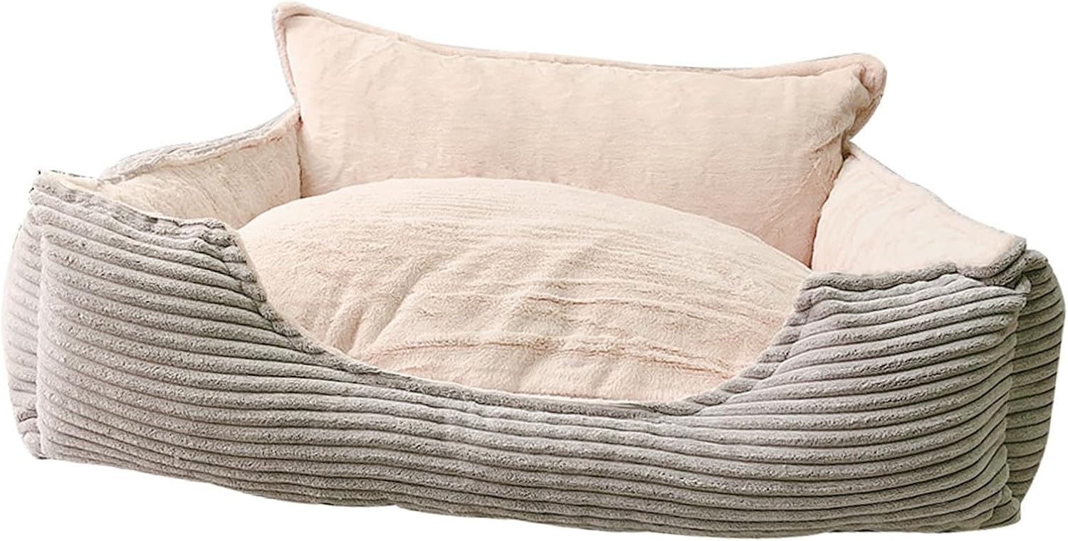 Pet Dog Nests Cats Bed Winter Cats House Plush Dog Sofa Bed Thicken Comfortable for Modern Pet Homes