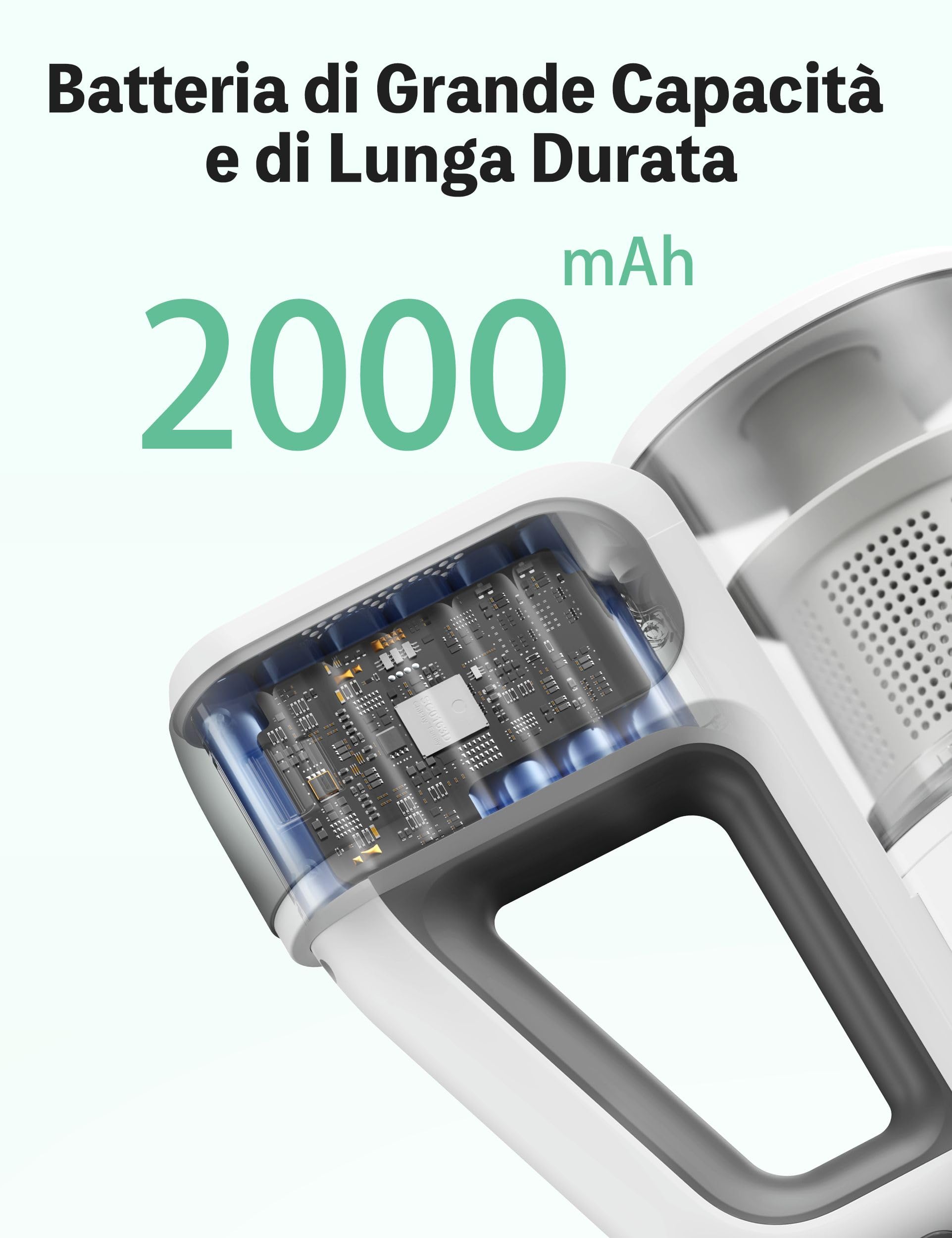 VersLife S6 Aspirapolvere Senza Fili, 30KPa Scopa Elettrica Senza Fili, Batteria Ricaricabile, 3 in 1 Aspirapolvere Portatile, 35 Minuti di Autonomia, per la Pulizia di Tutti i Tippi di Pavimenti