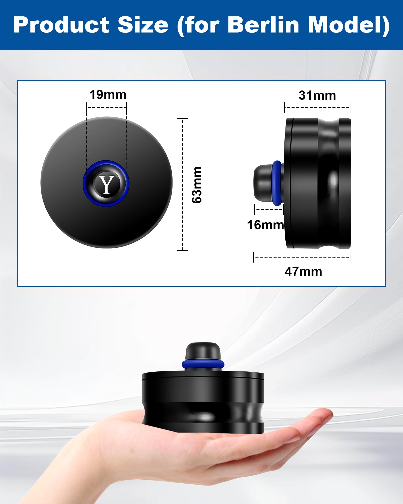 RUIZHI 4PC Jack Pad Gomma per Cric Tesla Model Y Berlin 20mm Tampone in Gomma Protezione Batterie Telaio