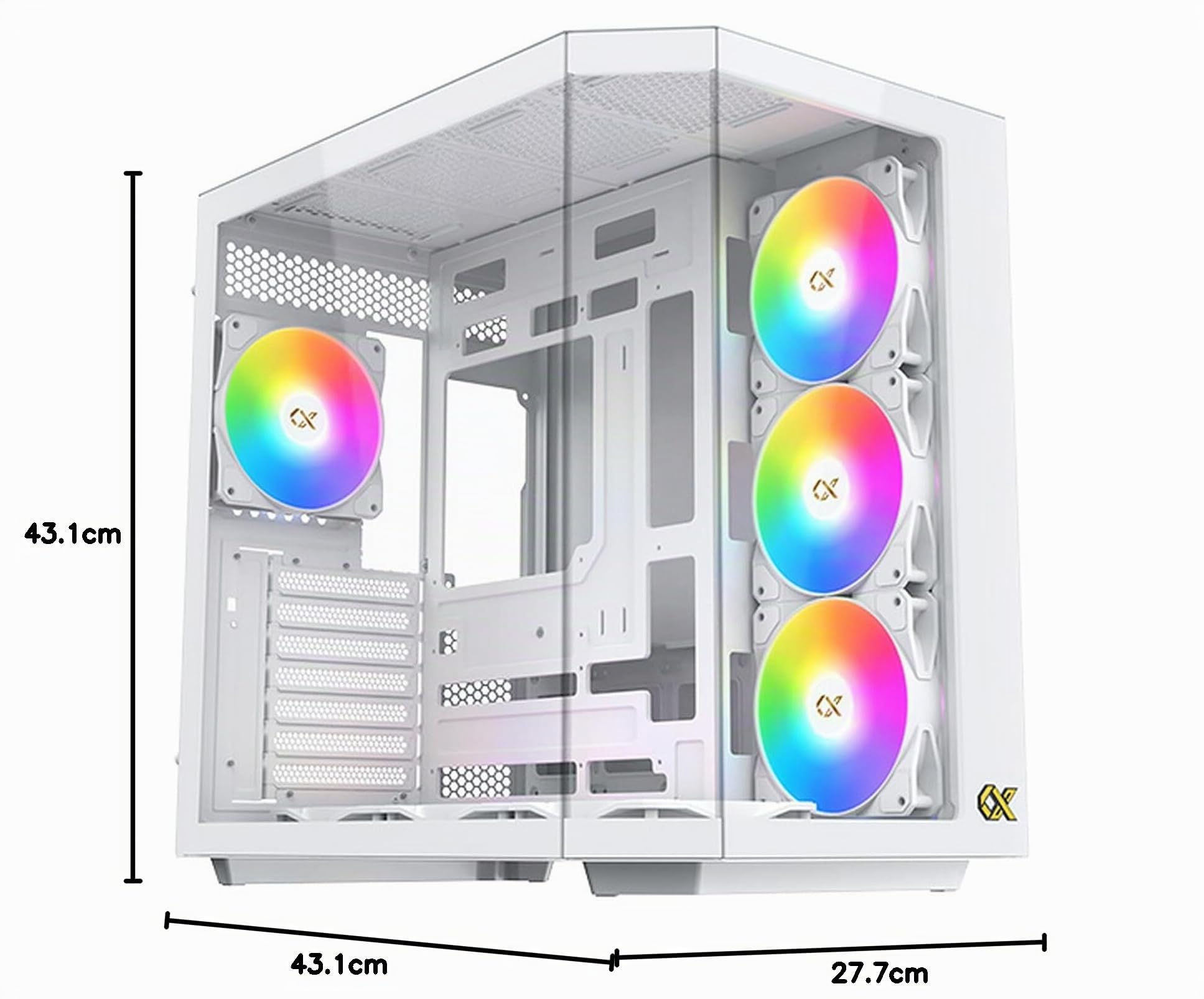 Boitier PC Cube EATX Xigmatek CUBI II Arctic (Blanc)