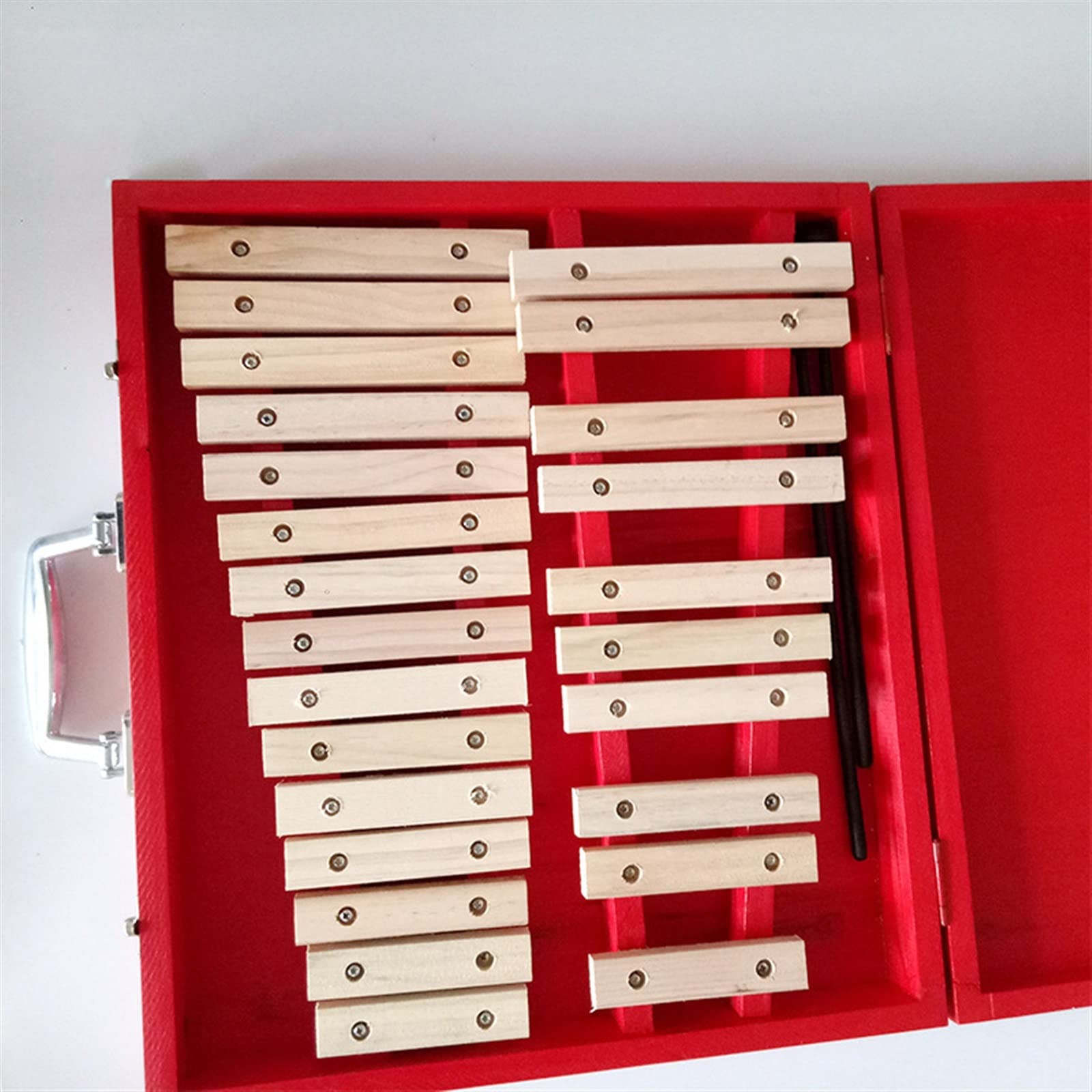Percussão Musical Percussioni Xilofono Professionale Con Piastra In Alluminio A 25 Toni Strumenti Per L'insegnamento Della Musica Professionale Pianoforte A Bussare A Mano Xilofoni