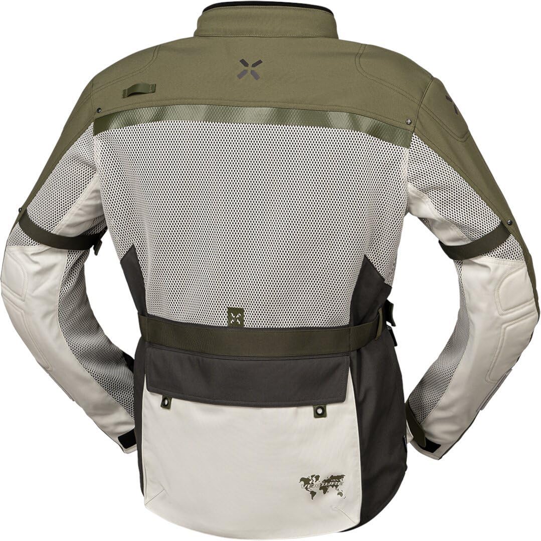 IXS Venture-BigAir 1.0 Kurtka tekstylna motocyklowa, oliwkowy, 5XL