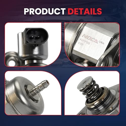 Miniatura 8 de MOCA Bomba de combustible de alta presión 06A127026A compatible con 2018-2020 para Audi Q5 A5 Quattro 2.0L, 2014-2017 para Volkswagen Beetle 1.8L