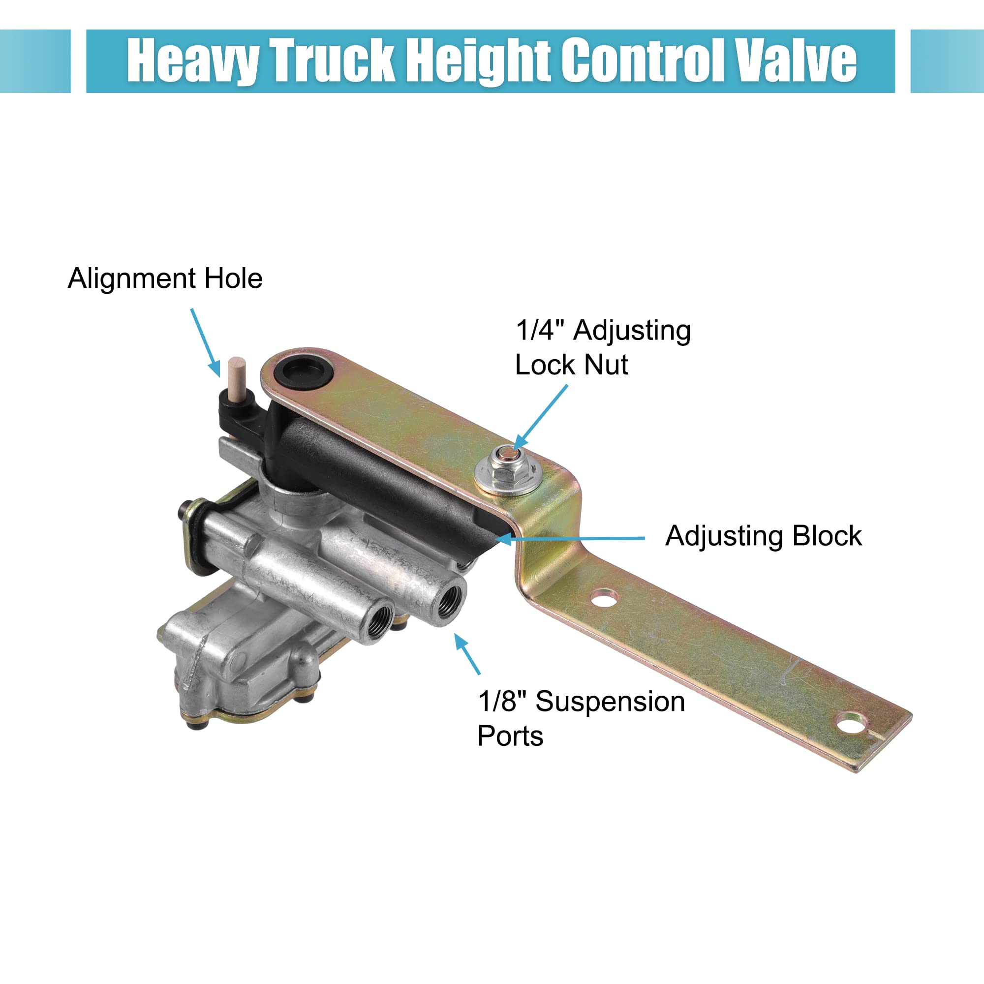 X AUTOHAUX 1 Juego Aire Altura Nivelación Control Válvula para Chevrolet 90054007 Negro.