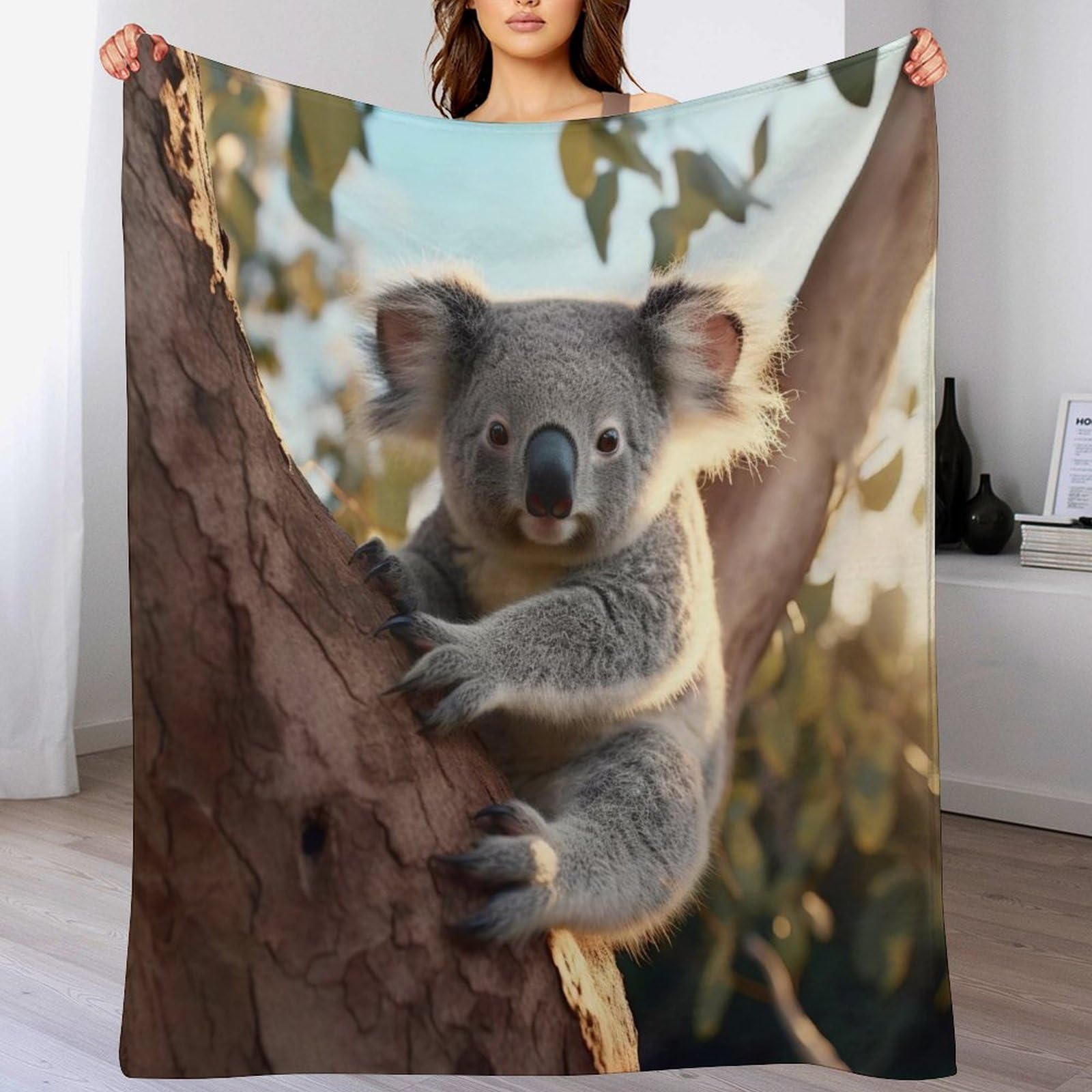 Couverture polaire koala idéale pour vos soirées cinéma sur le canapé
