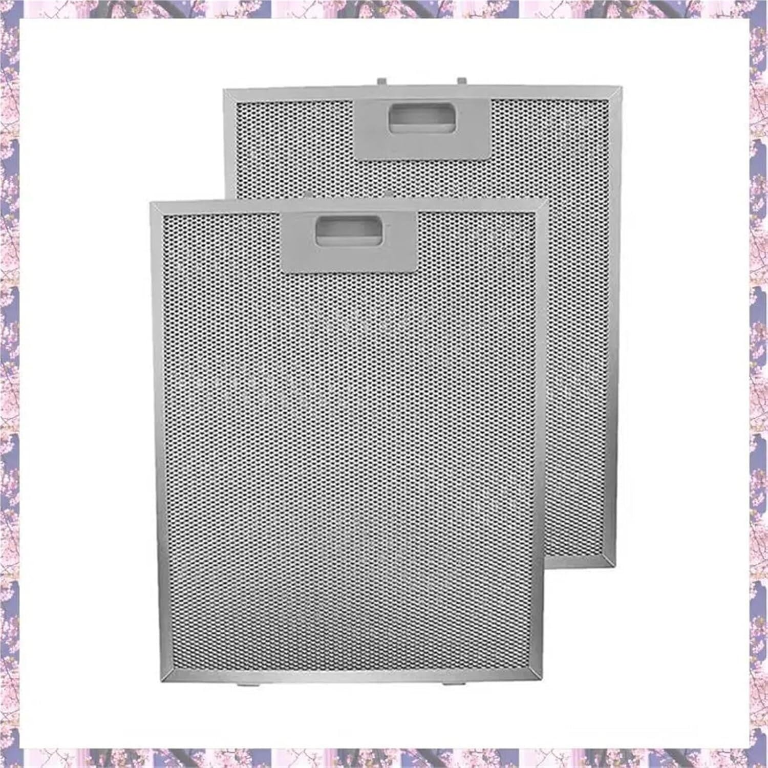 Reutilizables Filtro de Grasa for Campana extractora doméstica, Rejillas de ventilación de Malla de Aluminio, Paquete de 2