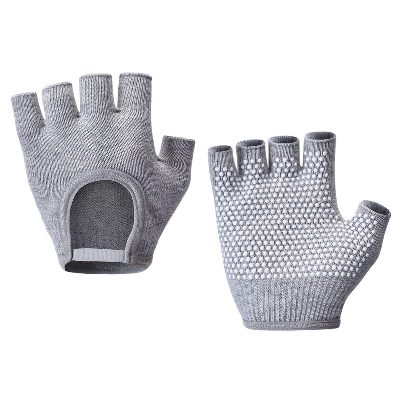 Fenteer Gym Gloves Comfortable Women Gloves,for Driving Weight Lifting, Gray
