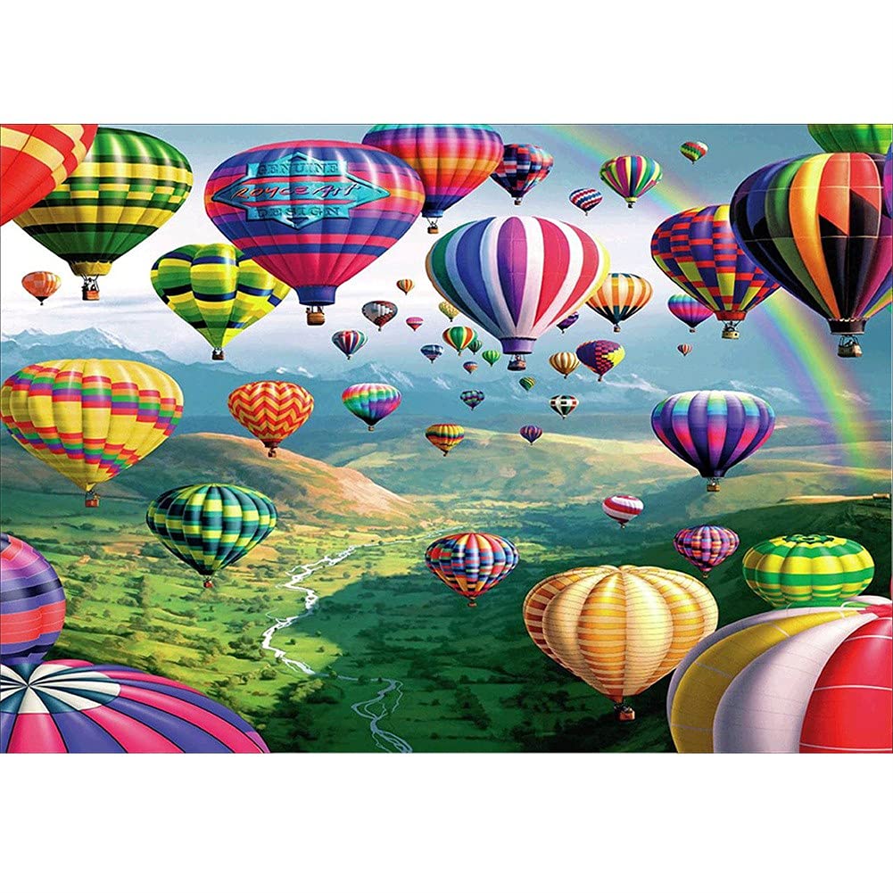 Peinture au diamant ballons colorés pour décorer votre salon en grand format