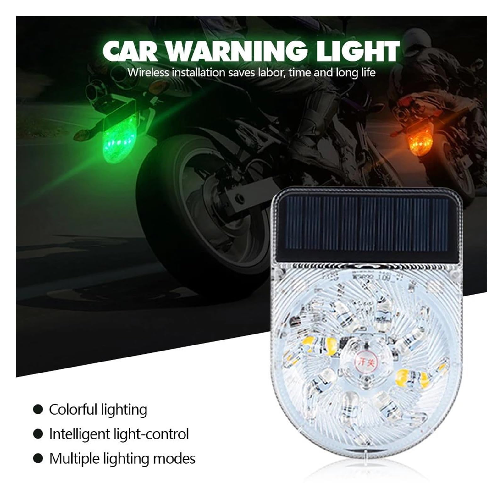 Blocchi luci antinebbia Luce Di Avvertimento Sensore Intelligente Luce Solare Burst Luce Anti-collisione Lampeggiante Luce Di Parcheggio Per Camion Di Grandi Dimensioni