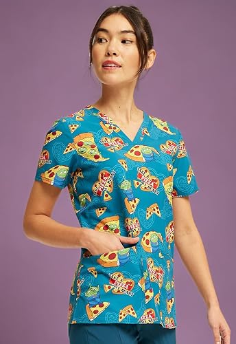 Vista 7 de Tooniforms Regalos de enfermera Mujer Scrubs Top Cuello en V TF738