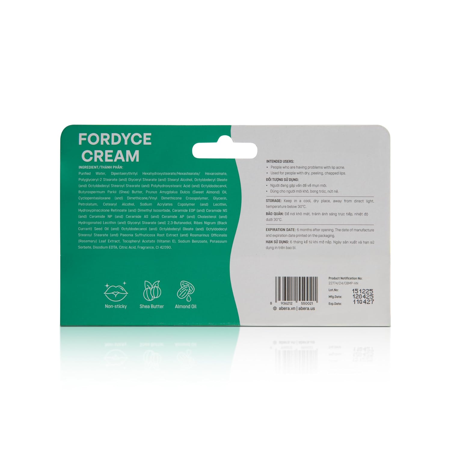 Abera Fordyce Cream – with Hydroxypinacolone retinoate(HPR), Fordyce Spot Remover For Lips, Moisturizing, Help Improve Dry, Chapped Lips, For Sensitive Lips (0.71 Oz) (Set 3)