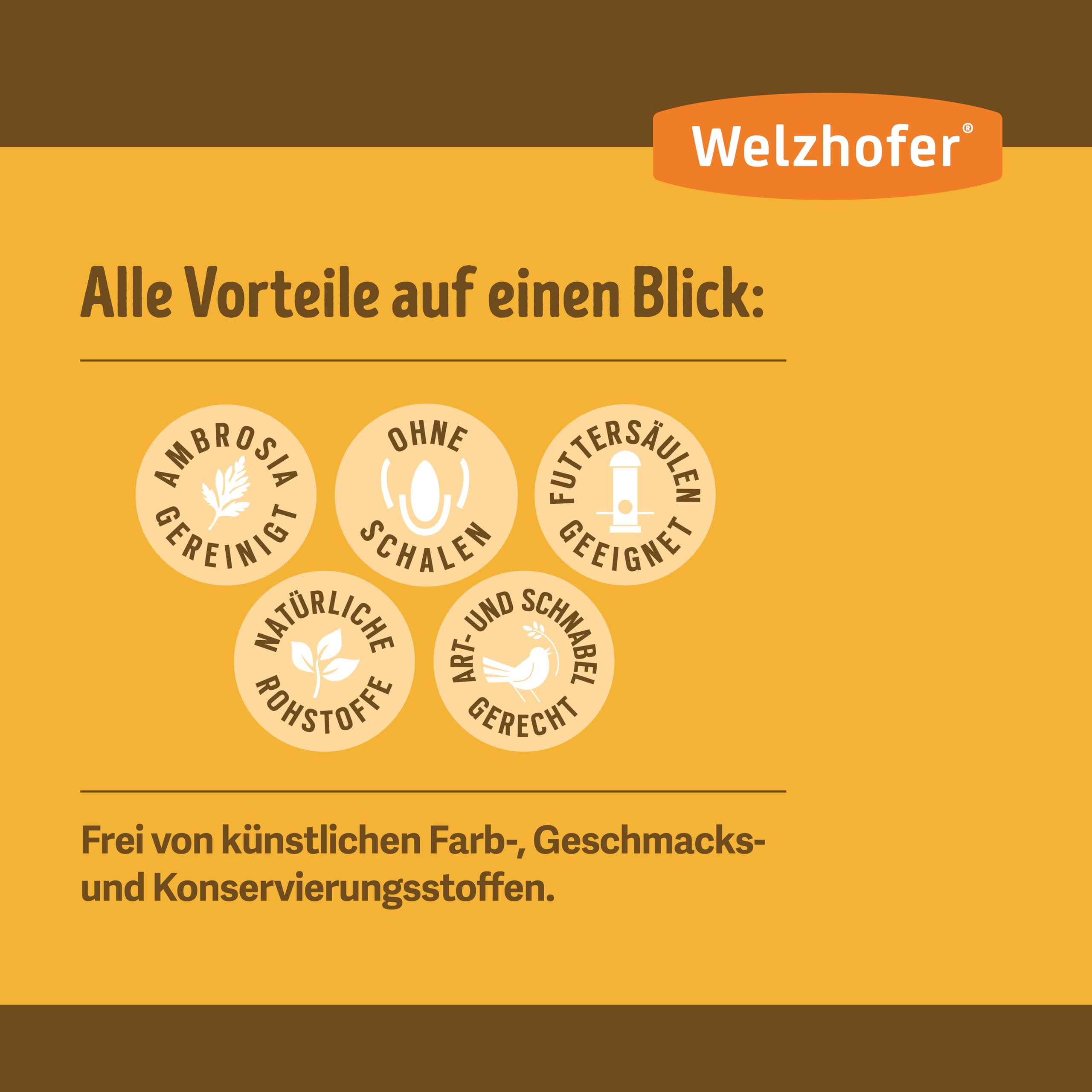 geschälte Sonnenblumenkerne 25kg Vogelfutter - Sauber, fein, nussig! Mit wertvollen Fettsäuren und Nährstoffen. Stärkt Schnäbel und hinterlässt Keine Schalenabfälle. Ideal für Wildvögel