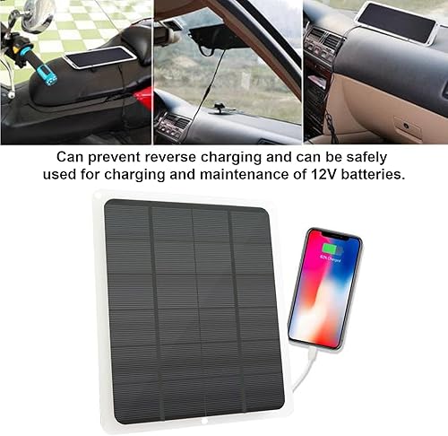 Miniatura 2 de HUIOP Panel solar mono, panel solar mono de 20 W para carga de batería de 12 V, cargador y mantenedor de batería solar impermeable de 12 V, panel