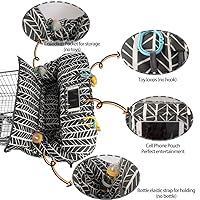 Vista 4 de Funda para carrito de compras para bebé, niño, niña, fundas de carrito multien 1 para bebés, funda acolchada suave para silla alta infantil, lavable