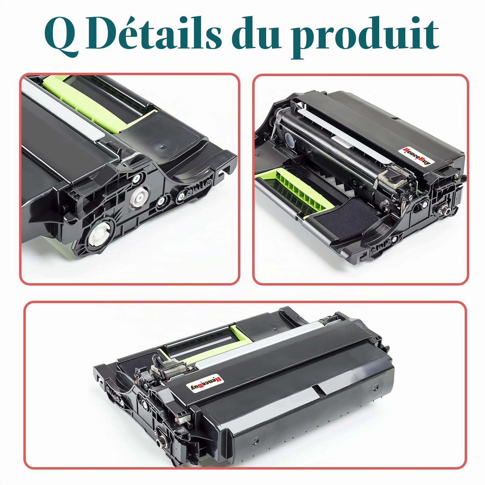 Unité tambour 50F0Z00 compatible pour Lexmark 50F0Z00 50F0ZA0 MS312dn | Compatible avec Lexmark MS310dn MS415dn MS410dn MS410d MS410 MS317dn MS510dn MS510 MX410 MX410de MX511 MX511de MX611de MX611