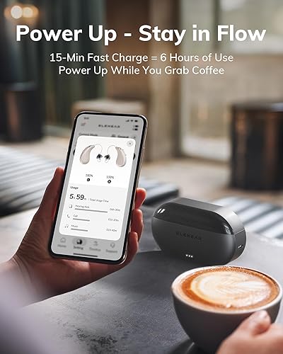 Miniatura 6 de Audífonos Beyond Pro, audífonos OTC recargables Bluetooth para personas mayores y adultos, algoritmo de sonido premium con VocClear 2.0, 30% más