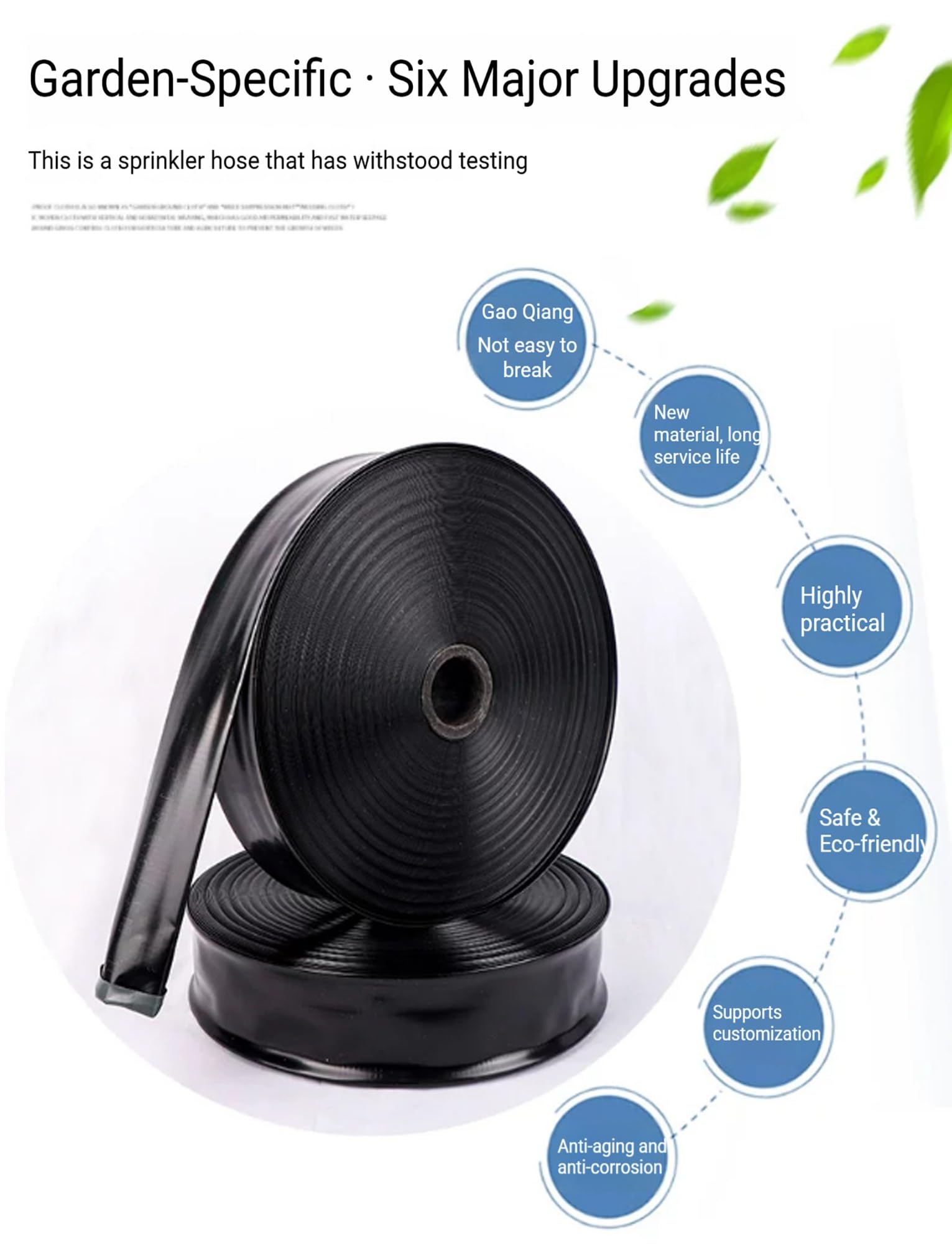 Manguera de retrolavado, flexible y reforzada, manguera de descarga de agua, tubo duradero y resistente a los tirones, apto para remojar y descargar agua