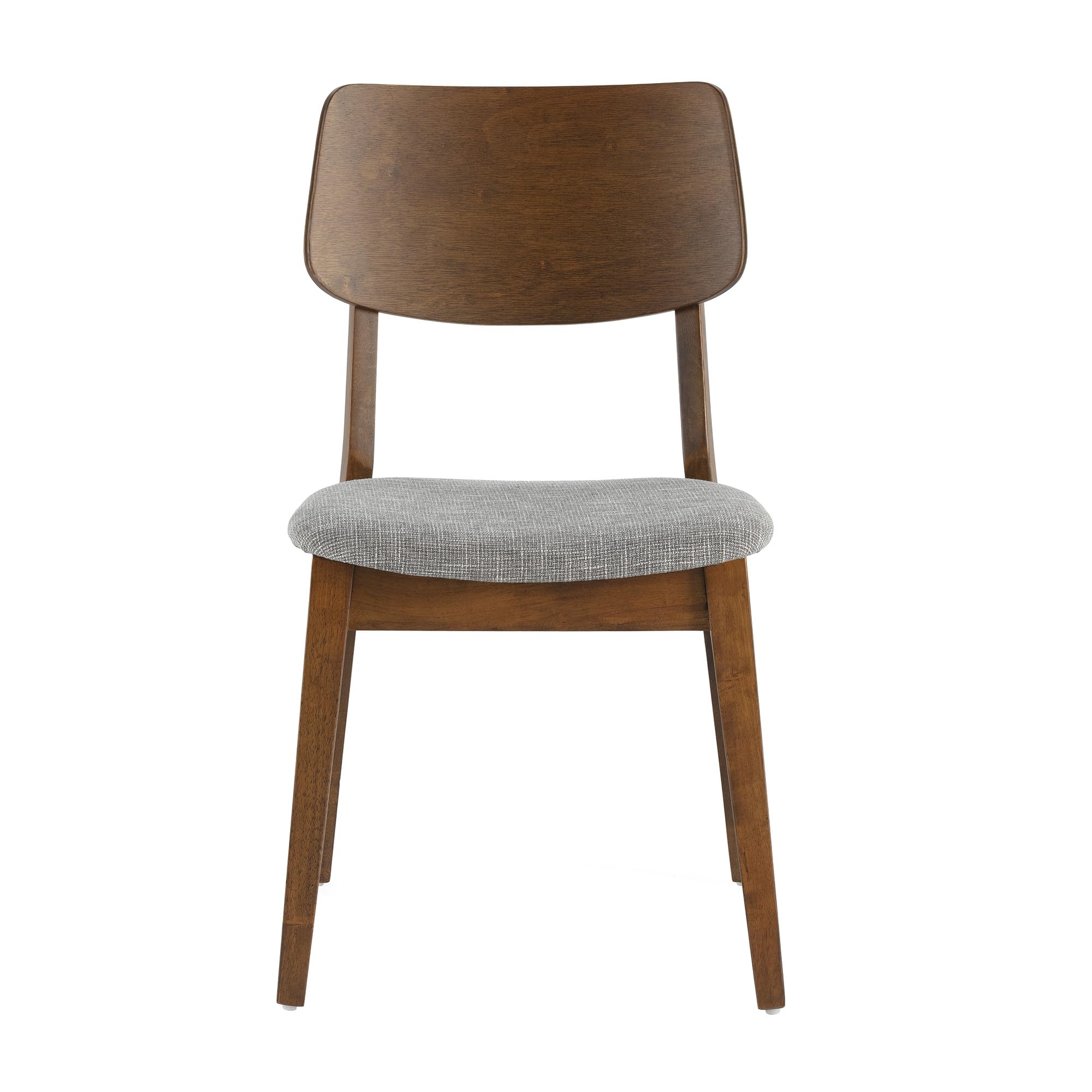 HOMN LIVING Pack 2 sillas Susi Color Nogal, Madera Maciza, 49 cm (Ancho) 52 cm (Profundo) 82 cm (Alto)