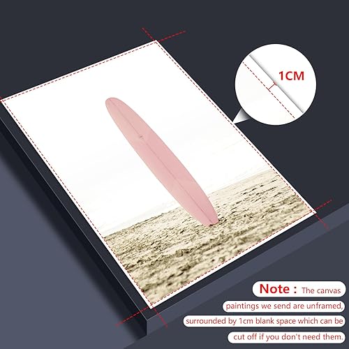 Vista 3 de mifyuibytr Juego de 6 lienzos artísticos de pared en lienzo de playa, 12 x 16 pulgadas, pósteres costeros tropicales de verano oceánico, impresiones