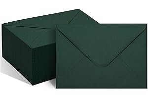 50 Green 5x7 Envelopes V Flap for All Occasions