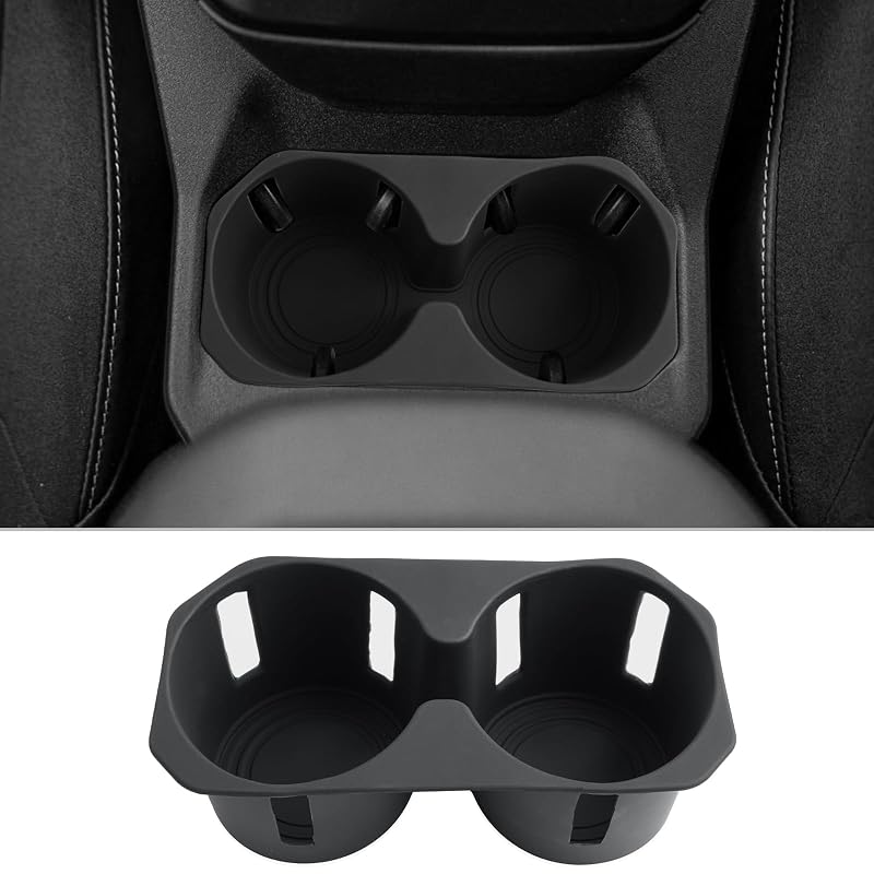 Organizador de porta-copos para console central Toyota bZ e bZ4X 2026–2027 CDEFG em silicone