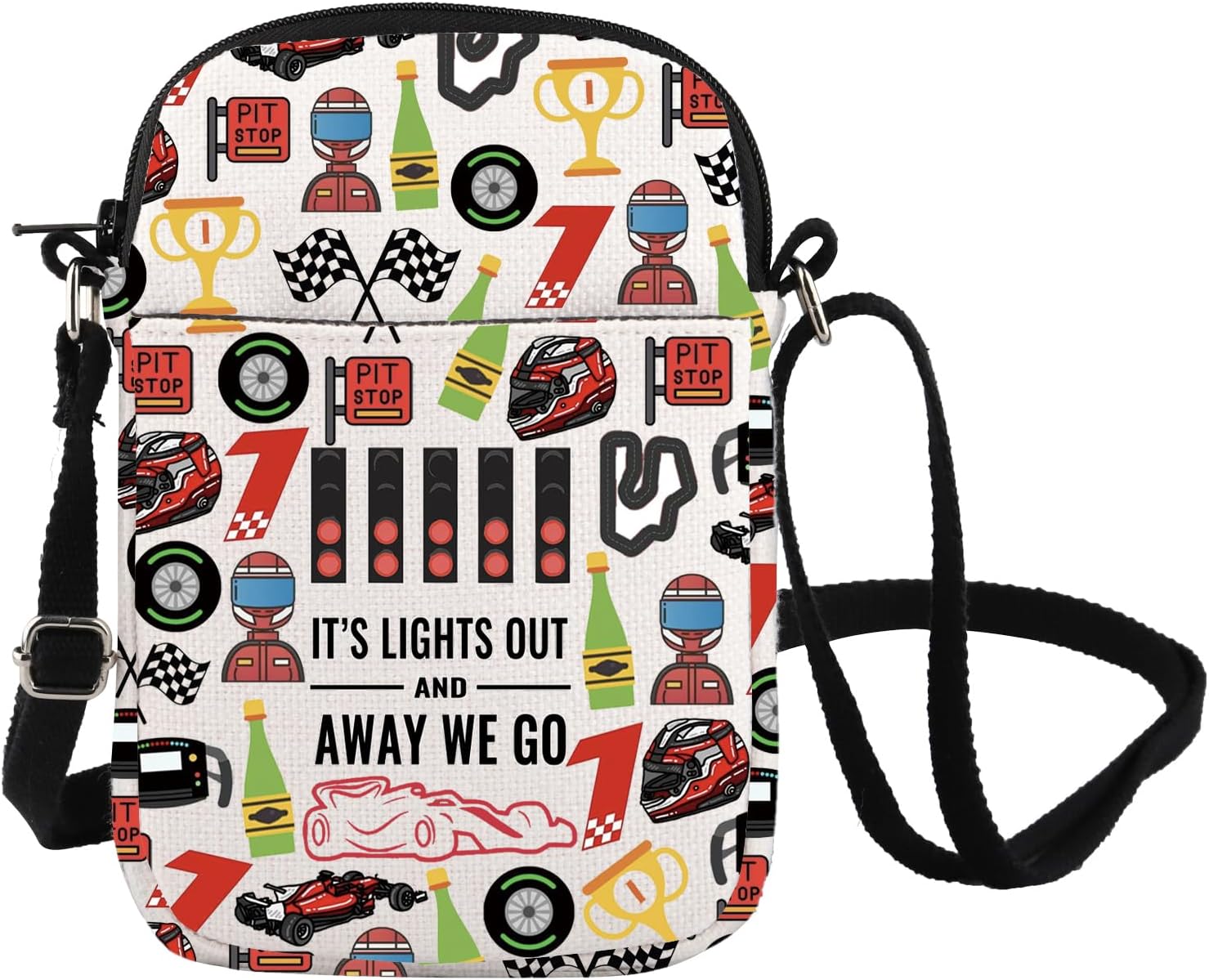 Racing Car Merchandise Racing Inspire Crossbody Bag Racing Aesthetic Gift Qualifying Day Gift