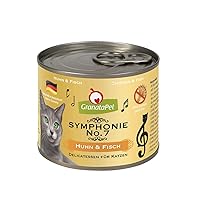 GranataPet Symphonie No. 7 Pollo e pesce, cibo per gatti senza cereali e zuccheri aggiunti