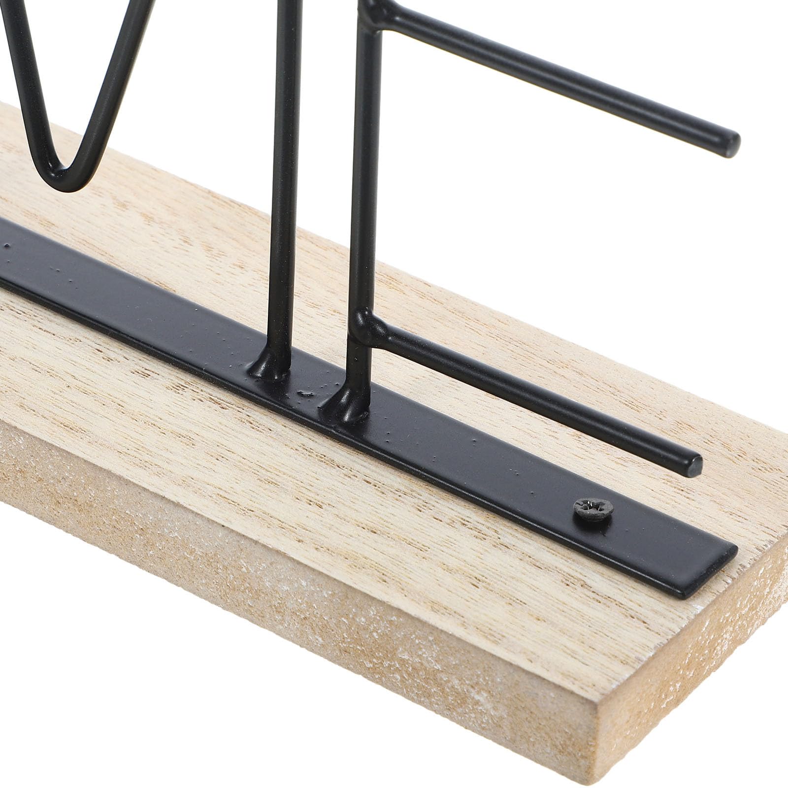 SUPVOX Orologio da Tavolo Decorativo Home Stile Classico in Legno e Ferro