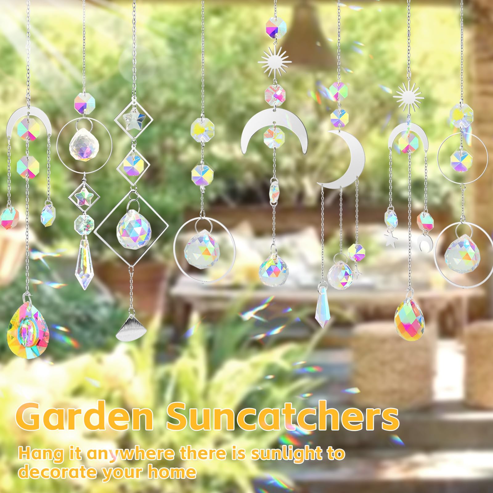 Luzoybo 240PCS DIY Sun Catchers Making Kits for Adults Crystal Suncatchers Kit with Colourful Prism Pearl Rainbow Maker for Windows Hanging - Image 4