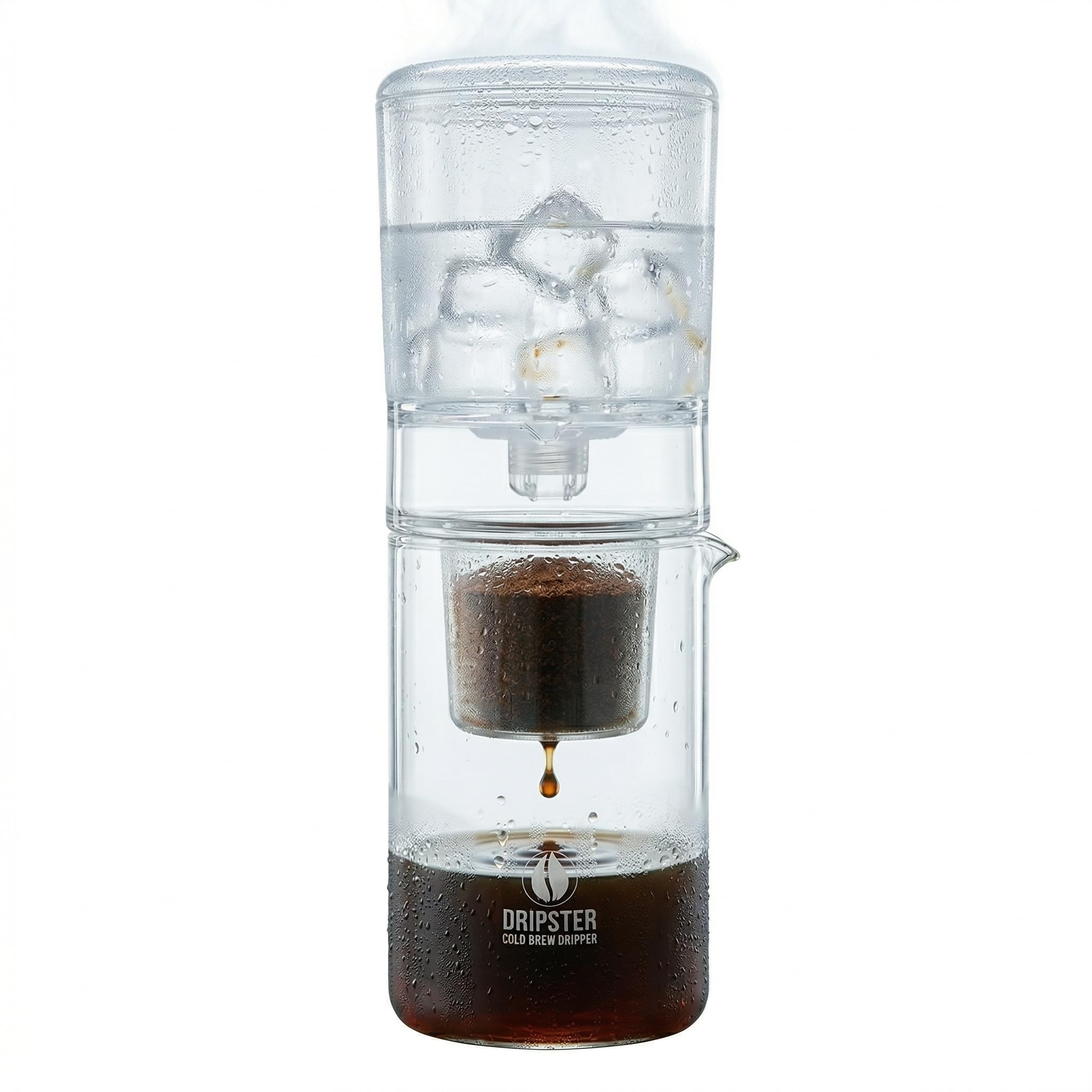 DRIPSTER Cold Brew Dripper 2 en 1 Cafetière à café froide 600 ml 4 tasses