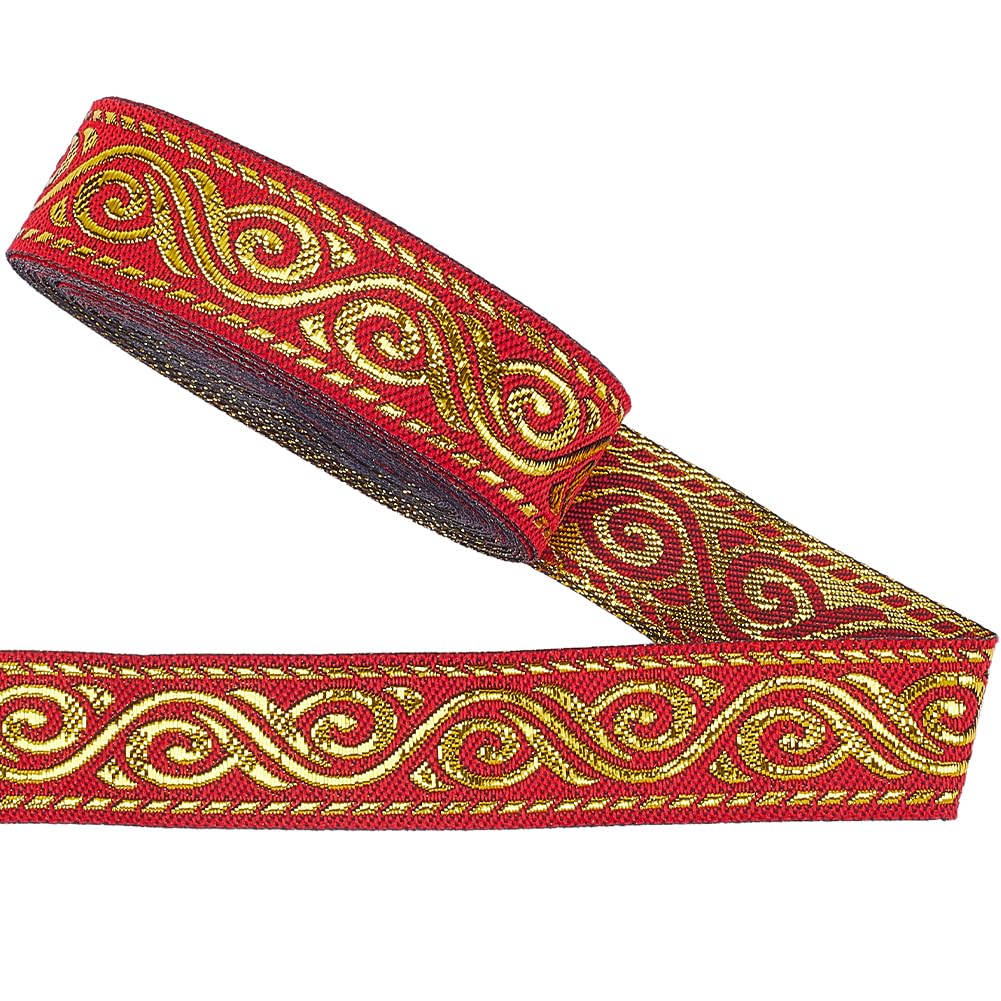 GORGECRAFT Nastro Jacquard Ricamato 5m X 5cm - Stile Etnico Vintage Per Abbigliamento E Fai Da Te