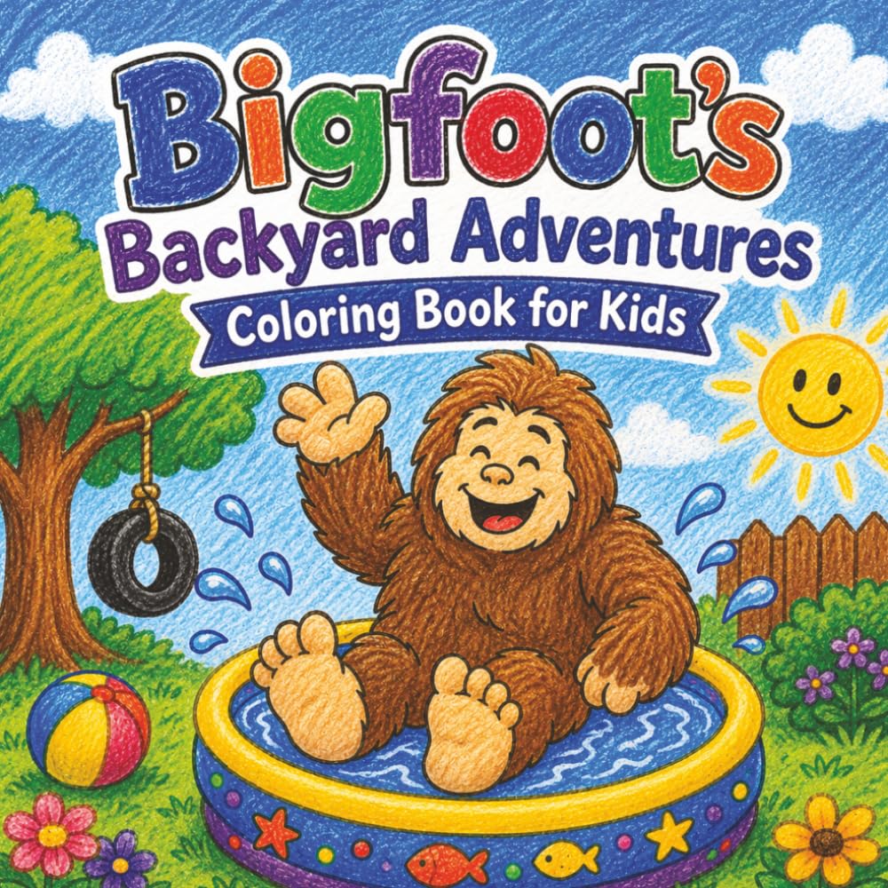 Bigfoot’s Backyard Adventures: Coloring Book for Kids