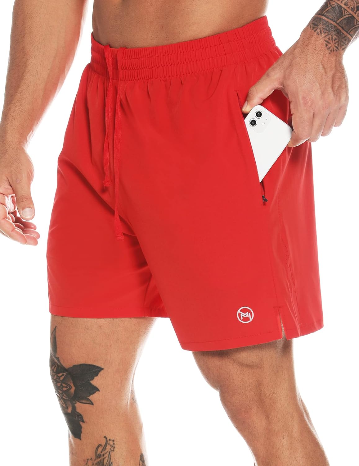 Men's Athletic Running Shorts Quick Dry Workout Shorts Lightweight Sports Gym Basketball Shorts Hiking