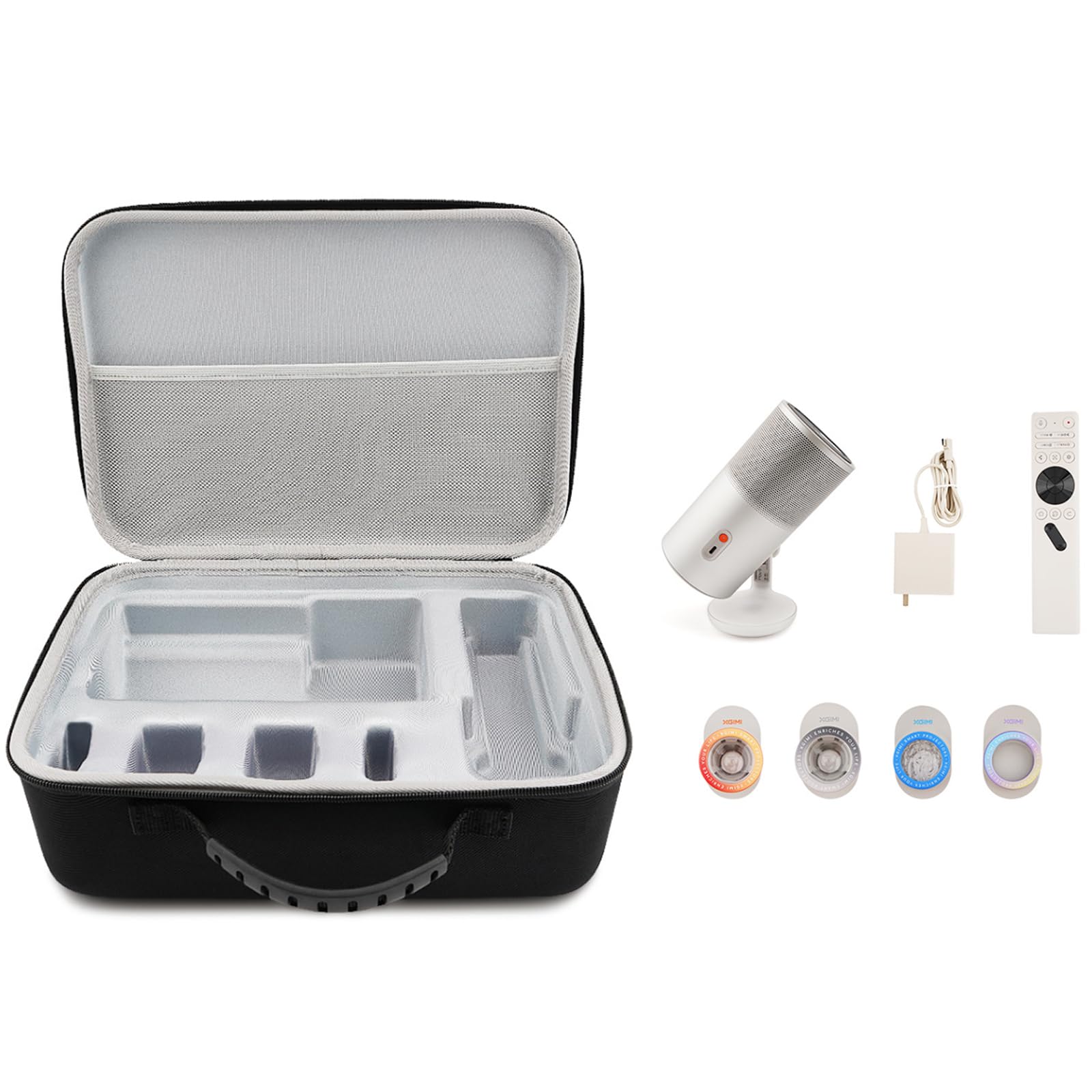 Reisetasche für XGIMI MoGo 4 Mini Beamer mit Akku Smart Outdoor Heimkino,Harte Tragbare Tragetasche Schutzhülle für XGIMI MoGo 4 Laser,Filter,Ladegerät,Fernbedienung,Zubehör
