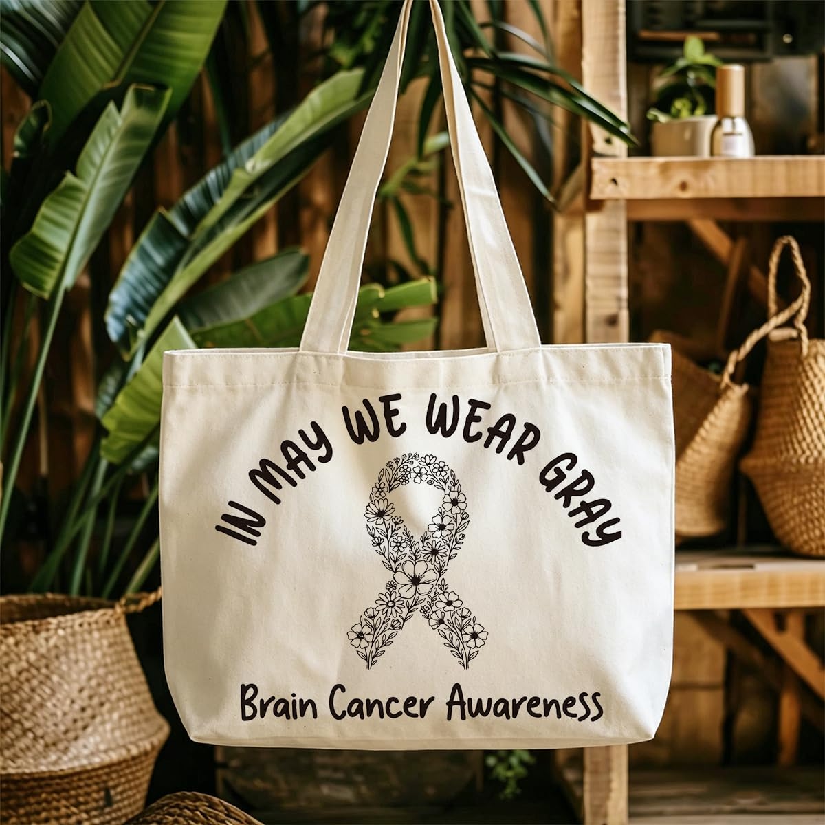 Canvas Tote Bag for Women Travel Shopping image 5