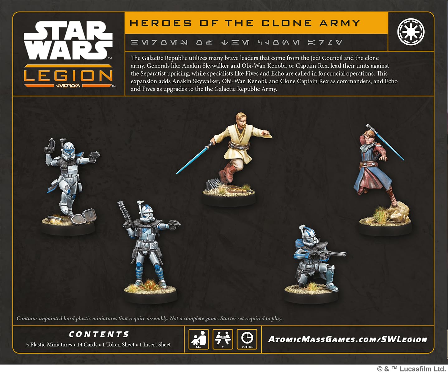Asmodee Star Wars: Legion Heroes of the 501. Gra miniaturowa Wiek 14+ 2 graczy 90 minut