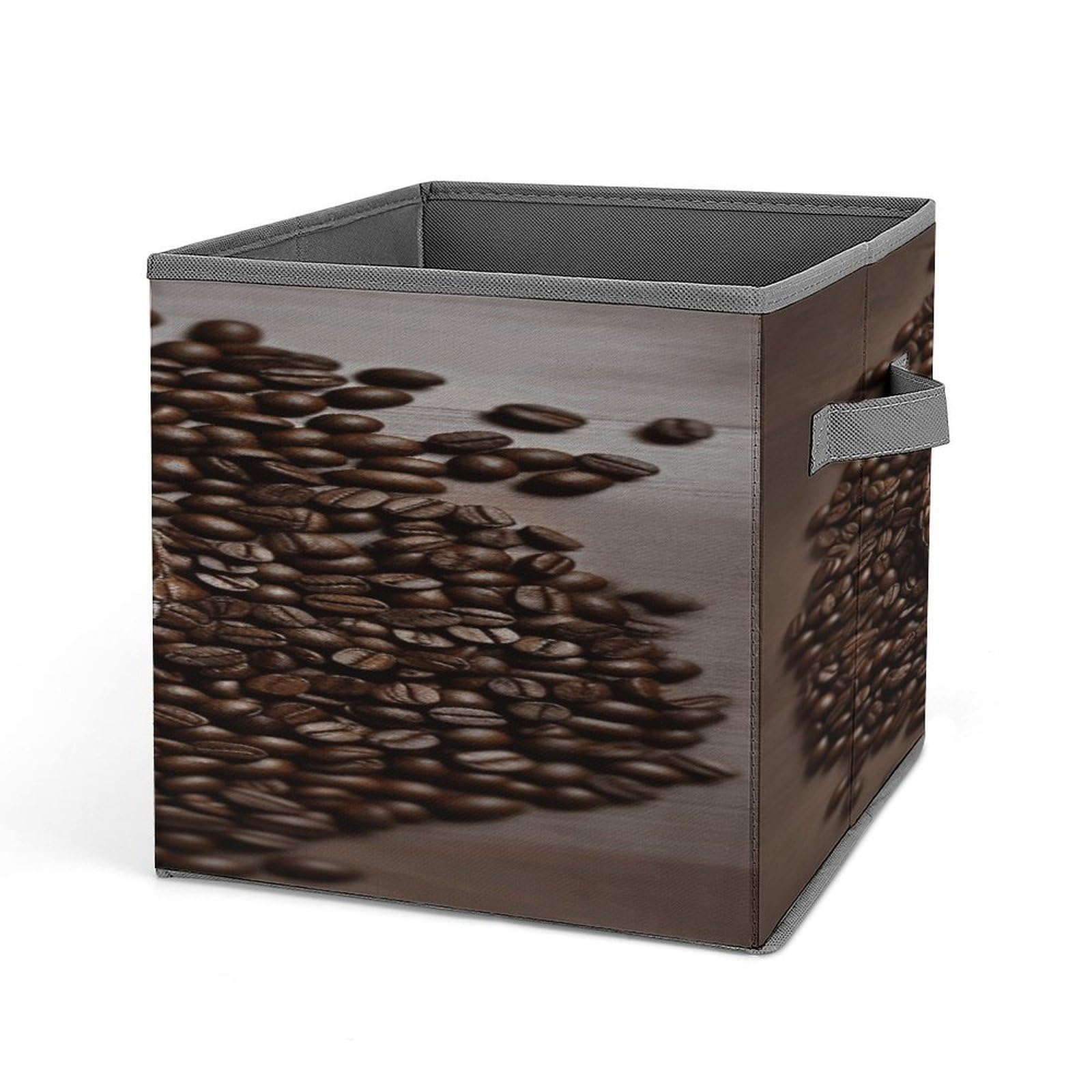 VstaDank Coffee Bean Owl Storage Bin Collapsible Storage Cubes Organizer Oxford Cloth Storage Box with Dual Handles Large Stackable Closet Storage Bins for Sheets Hat Sweater