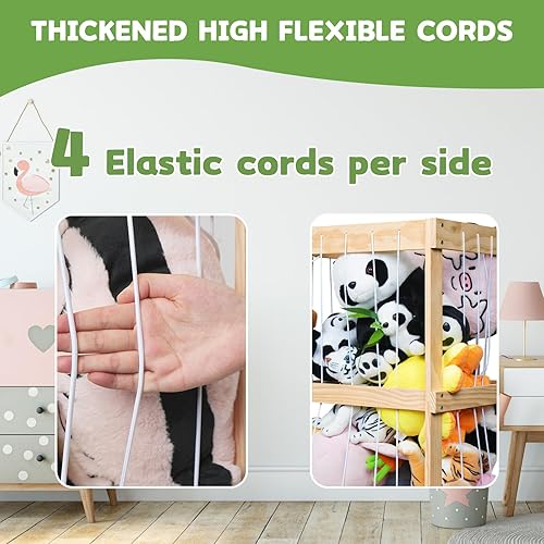 Miniatura 3 de Almacenamiento de animales de peluche con gran capacidad, almacenamiento de juguetes de zoológico de animales de peluche, organizador de