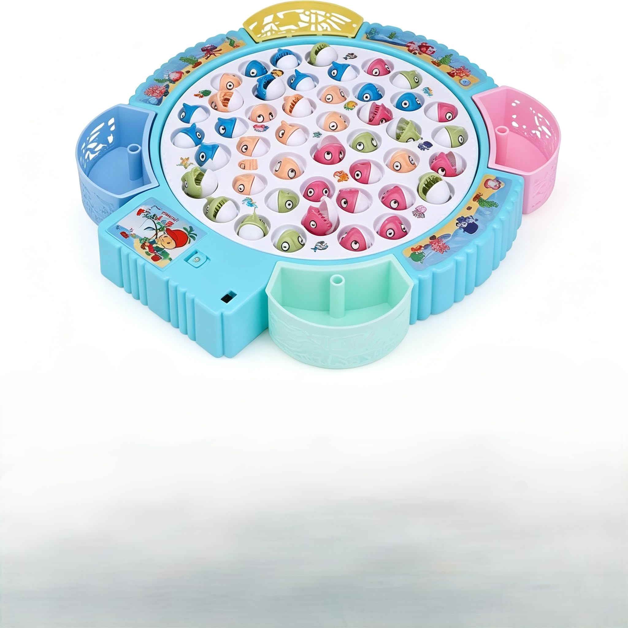 Kids Electric Fishing Game Toy 360° Rotating Fish