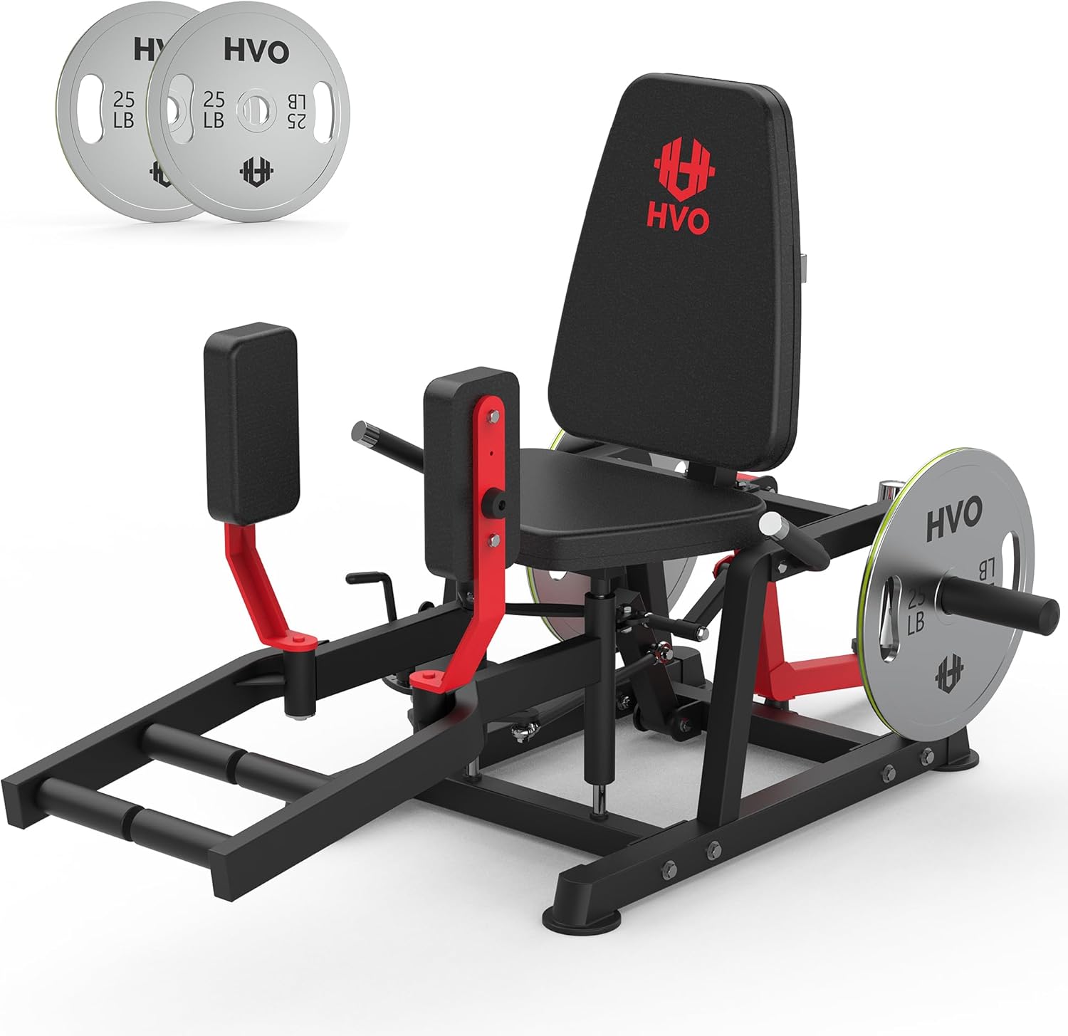 HVO Hip Adduction Abduction Machine: Abductor Adductor Machine-Inner and Outer Thigh Machine Glute Machines Thigh Master for Hip Abduction with 6 Levels Gear System Glute Machines