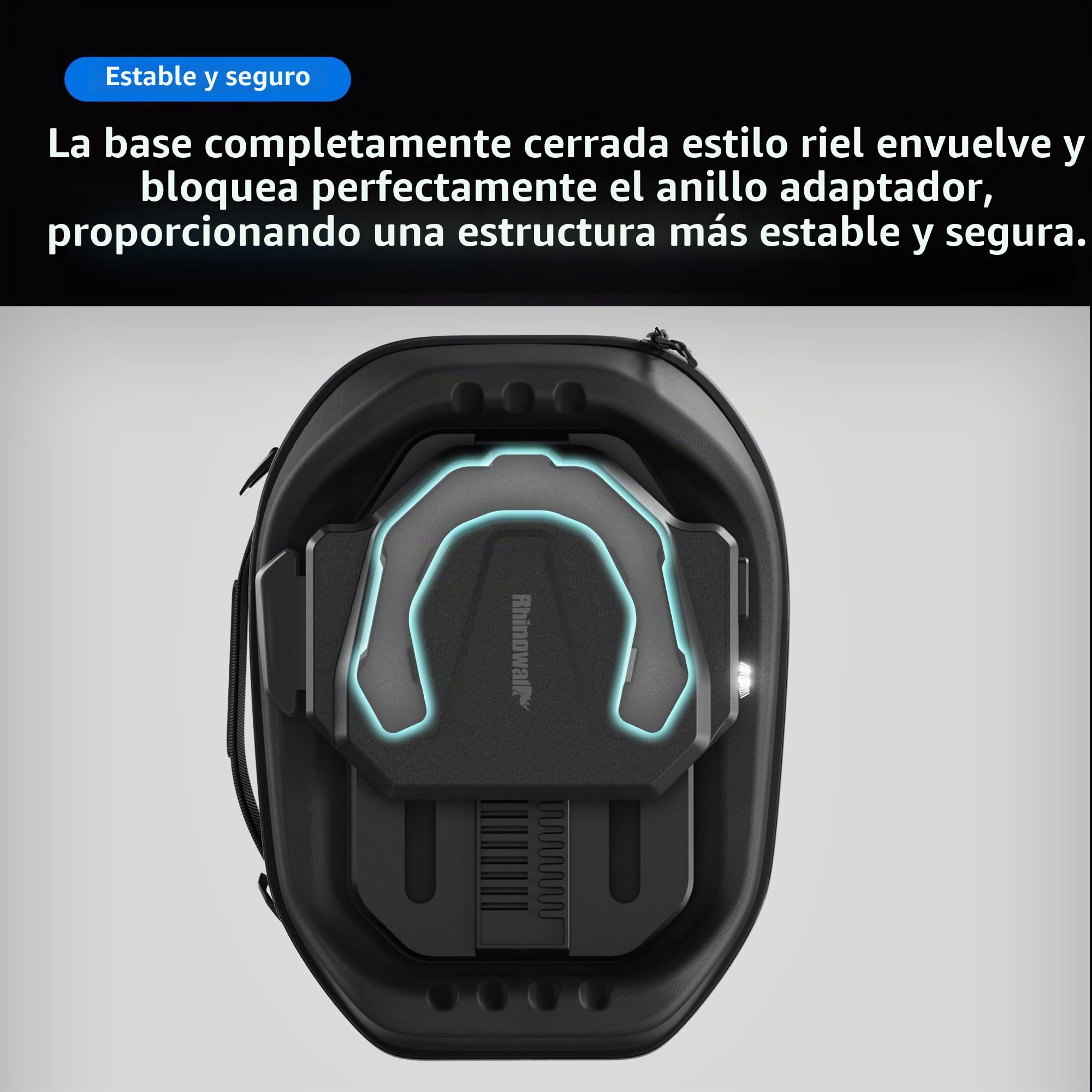Rhinowalk Bolsa de depósito para moto 5 L-6,5 L con fuerte liberación rápida magnética, bolsa de depósito magnética con cubierta impermeable, apta para Harley Davidson, Indian, Honda, Yamaha, Suzuki y