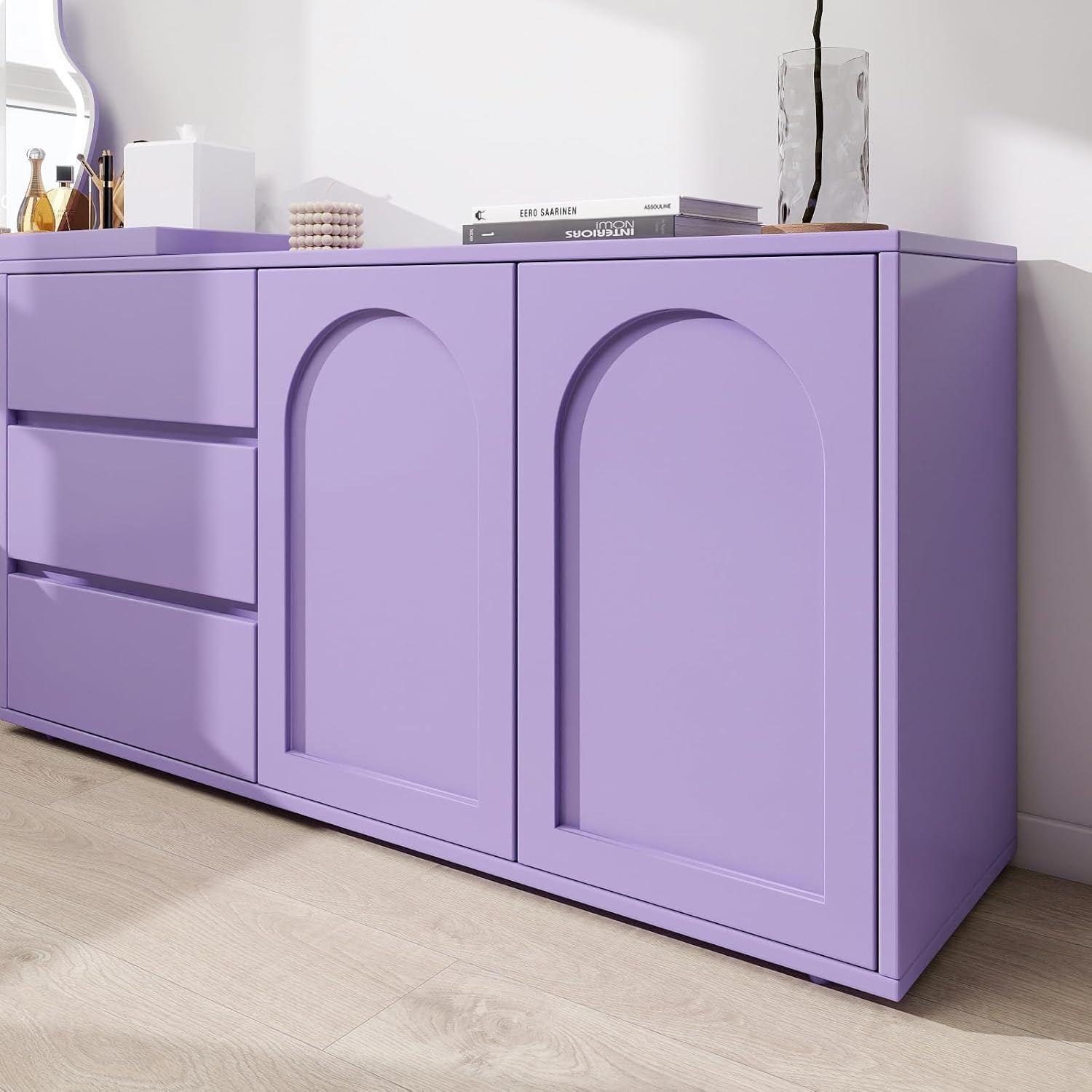 Purple Peel and Stick Wallpaper Solid Purple Contact Paper A Set of 15.7"x472" Matte Self Adhesive Waterproof Vinyl Roll for Wall Coverings,Cabinets,Countertops,Bedroom,Kitchen