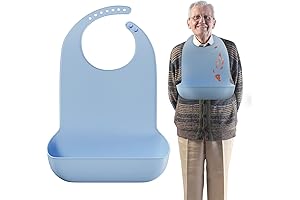 MARS WELLNESS Adult Silicone Bibs: Keeping Mealtime Clean and Dignified